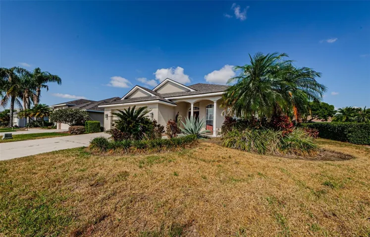 Landscaped front exterior