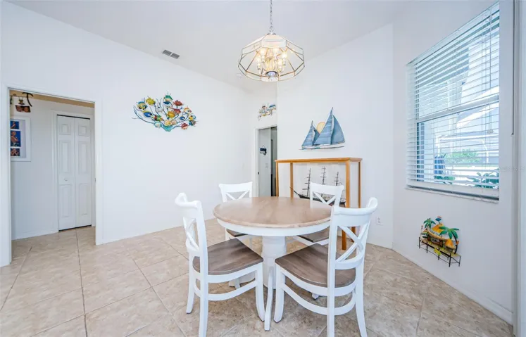 Breakfast nook in kitchen
