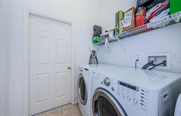 Inside laundry room