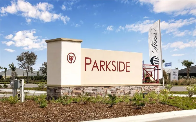 Parkside community where home is located