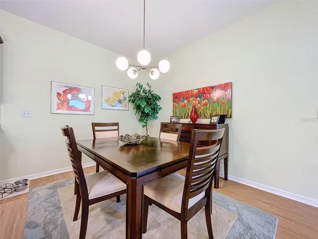 with a more formal dining area