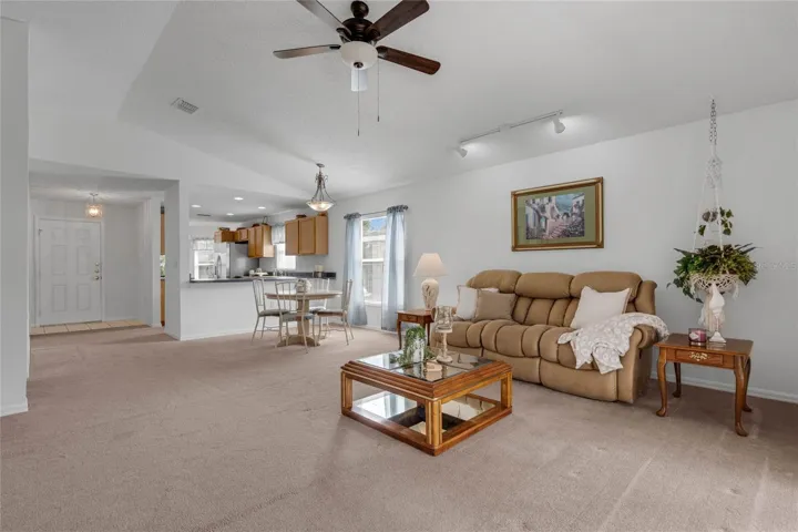 Open concept floor plan