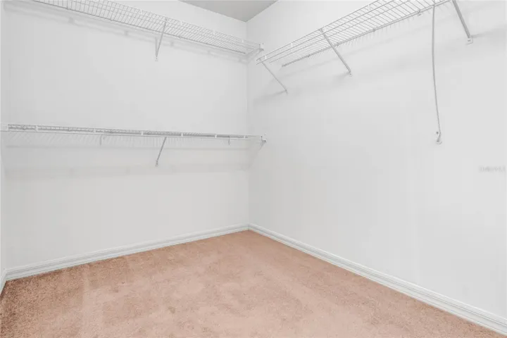 Master bedroom walk-in closet