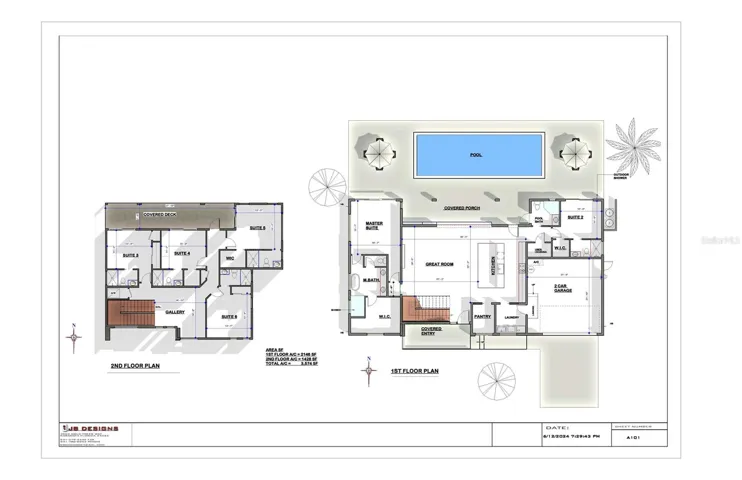 Actual Floor Plan for 2124 Clematis Pl.