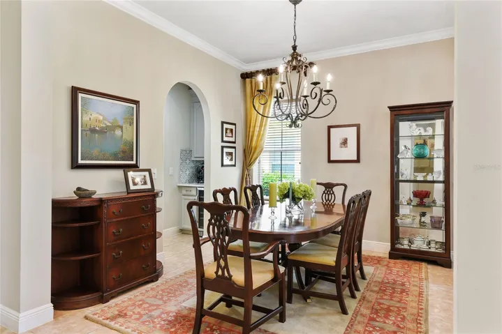 Dining Room is spacious enough for all your guests