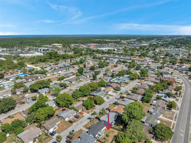 house marked - view of Gulf of Mexico in back ground.
