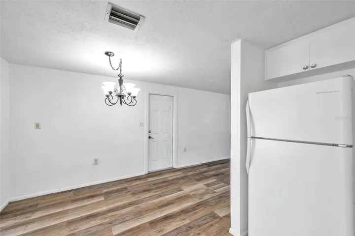 view to eating area from kitchen