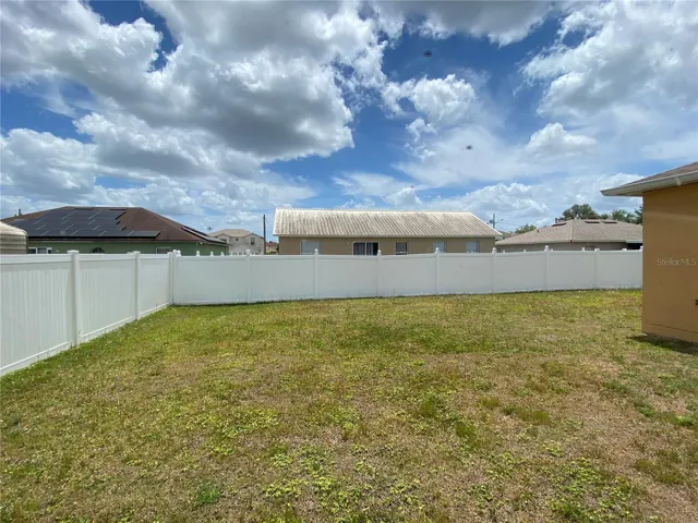 Fenced Backyard