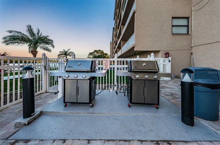 The new grilling area
