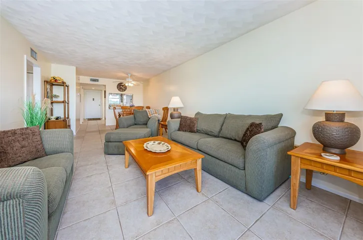 Step back into the Living area off the balcony