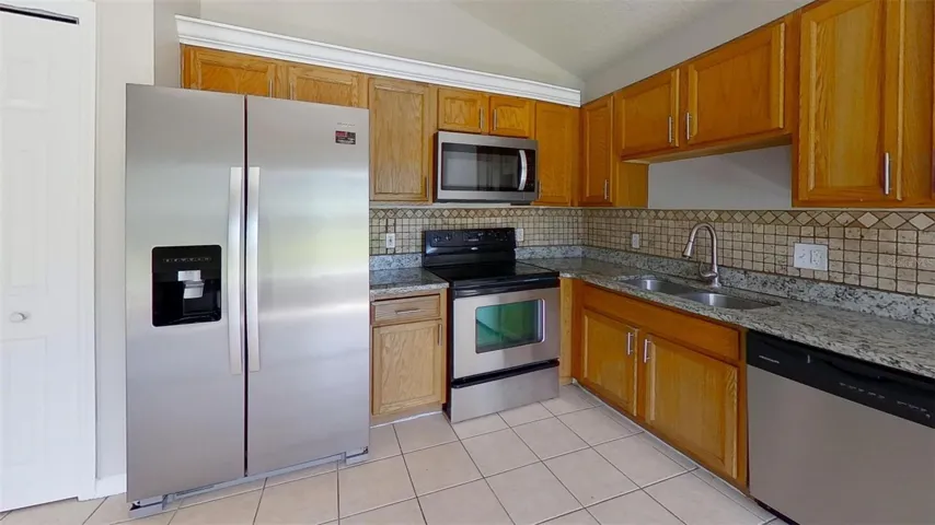 View of kitchen.