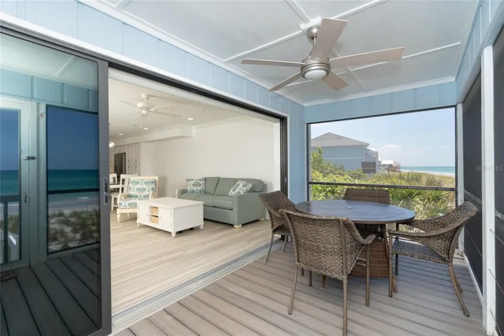 Deck and Living Area.