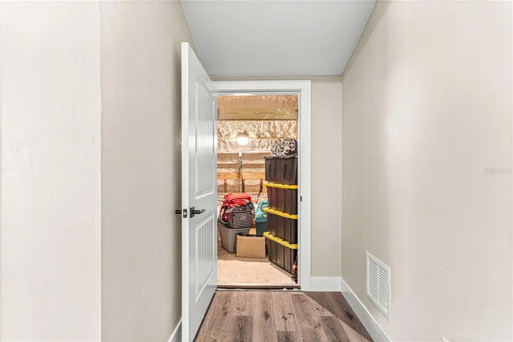 264 sf of attic space on each side of the 2nd floor bedroom