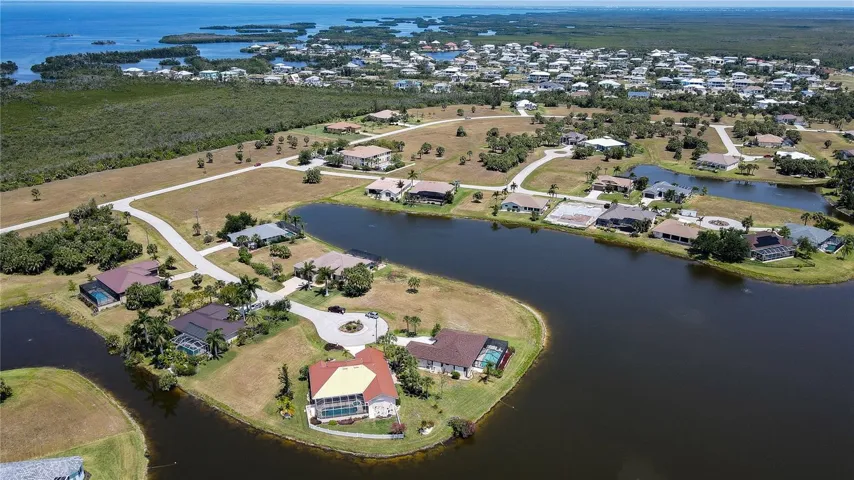 Aerial of House and Lake