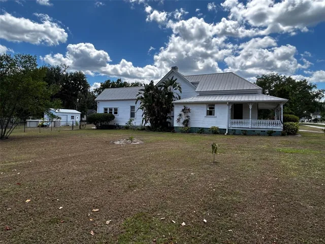 East side of house.
