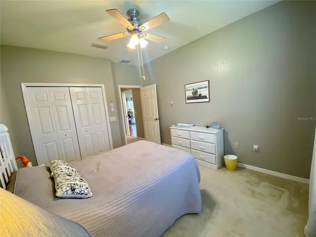 Guest bedroom with closet