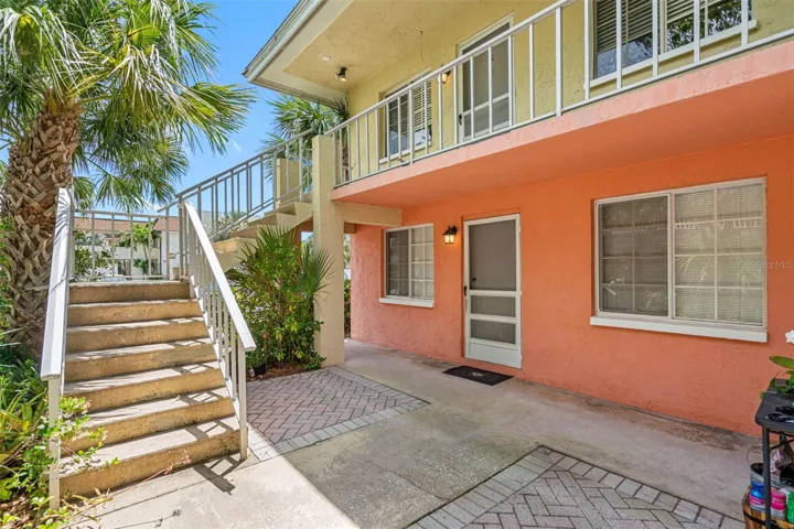 APT 1 entrance (downstairs door far left)