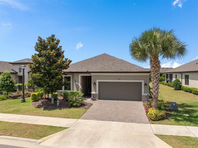 Front View with great curb appeal and situated on a beautiful lot.