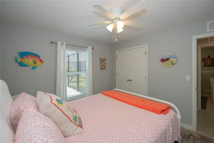 one of two auxiliary bedrooms