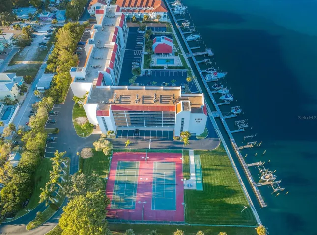 Aerial view of the Community & Tennis Courts