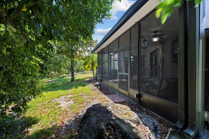 Private backyard with no rear neighbors