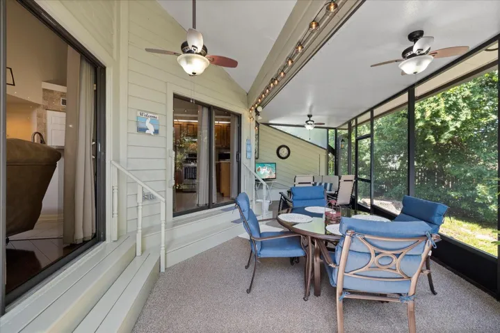 Custom built screened-in lanai