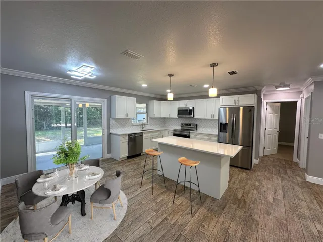Kitchen and Dining - Virtually Staged