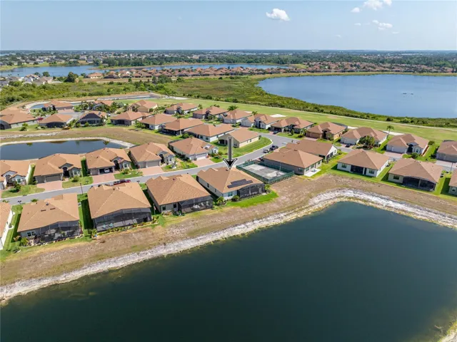 Neighborhood drone view