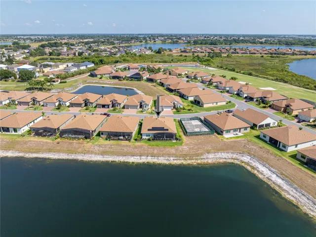 Neighborhood drone view
