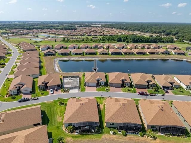 Neighborhood drone view