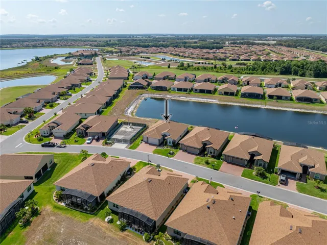 Neighborhood drone view