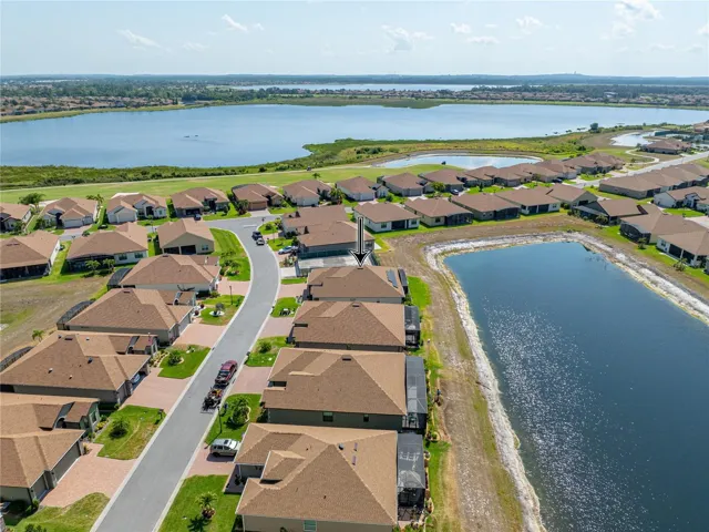 Neighborhood drone view