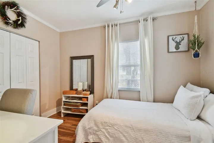 Bedroom 3 with Twin Bed & large built in closet
