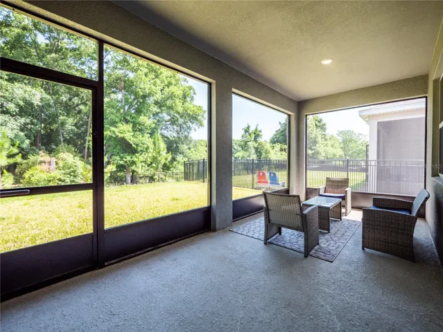 Screened lanai, wooded pasture view, no rear neighbors!