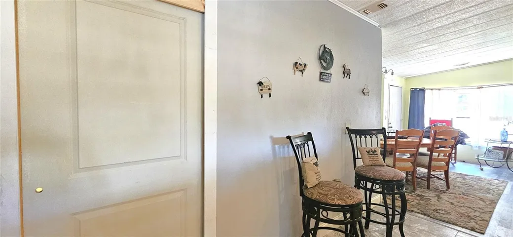 Laundry room pocket door