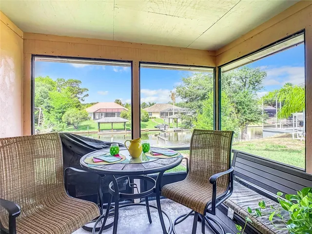 Screened Lanai-overlooking Saltwater canal and dock