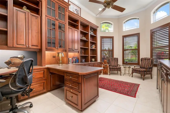 Office with built-ins