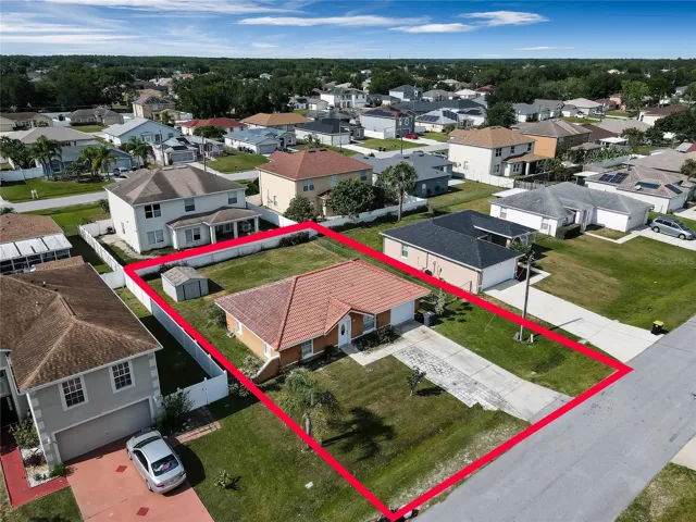 Aerial street view.