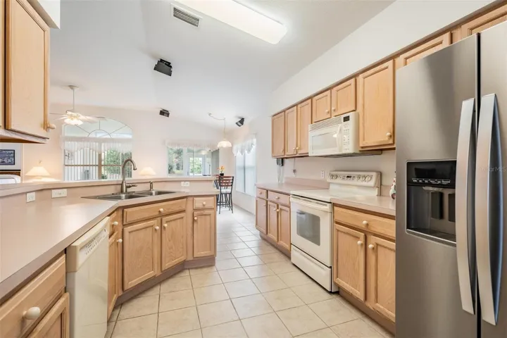 More than ample counter and cabinet space