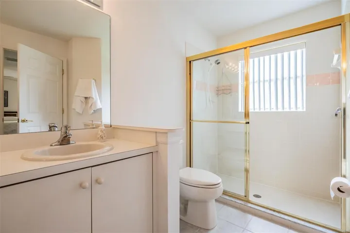 Oversized, step-in shower