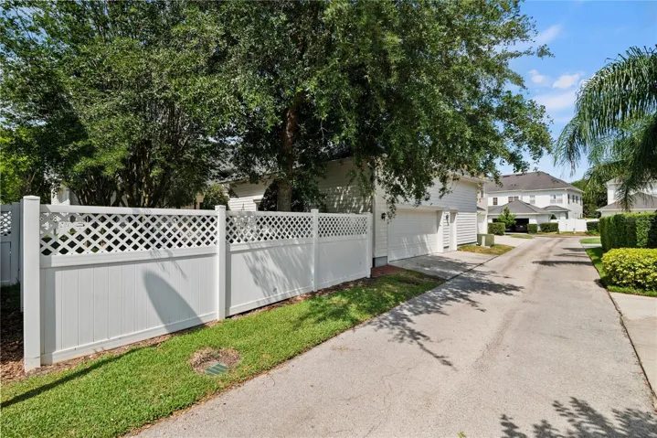 All garages on back of homes.