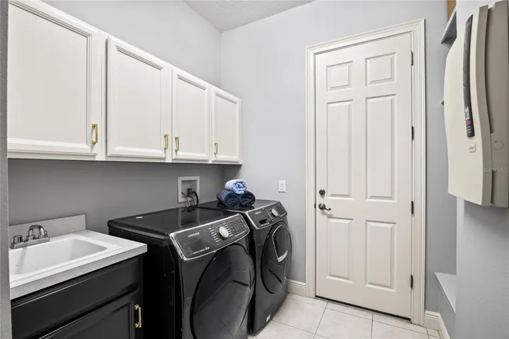 Inside laundry leading to garage.