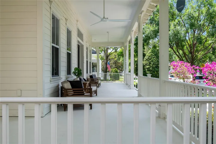 Large wrap around side porches