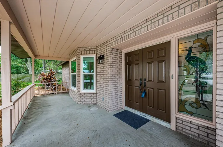 Charming front porch- add rocking chairs to enjoy the shade & view