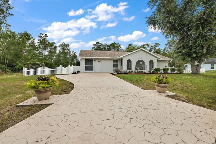 Beautifully designed driveway