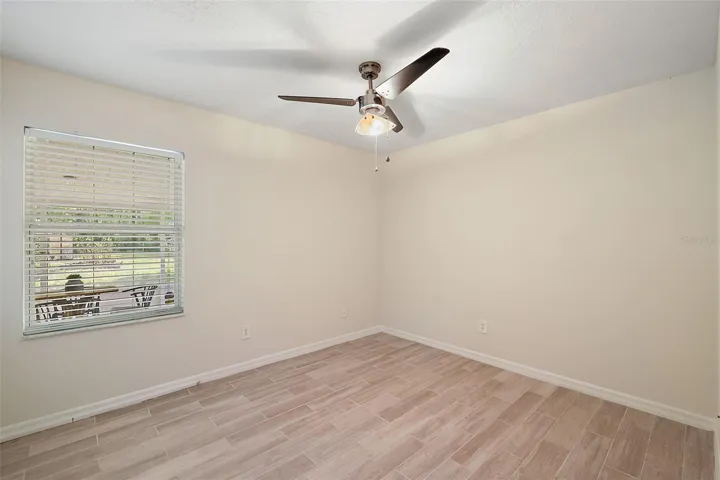 Bedroom 2 facing backyard