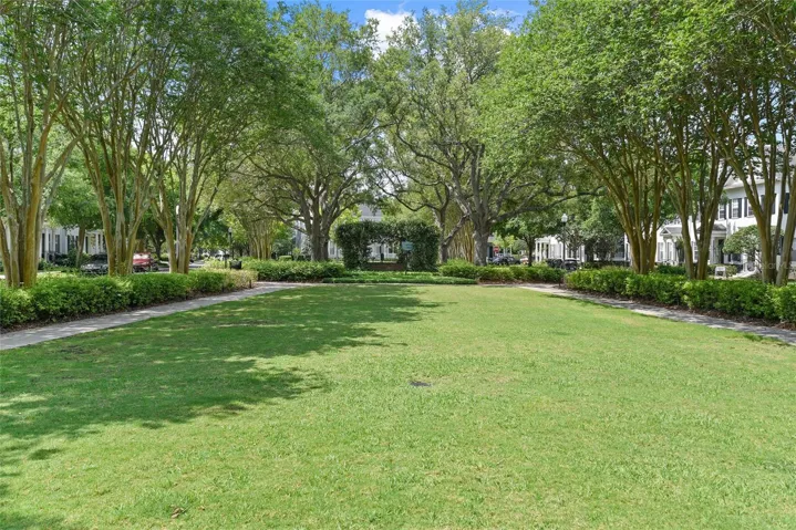 Parkland Park directly across the street