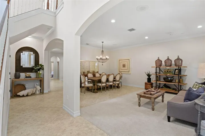 Spacious living/dining room combo