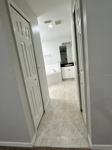 Master bath & 2 walk-in closets