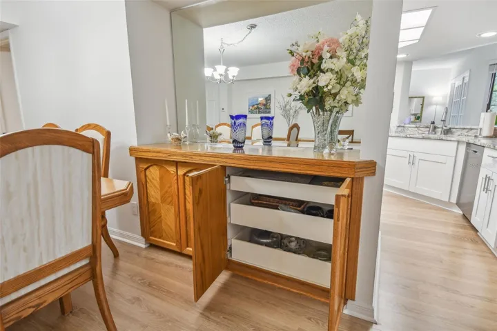 FORMAL DINING ROOM CUSTOM BUILT IN CABINETS
